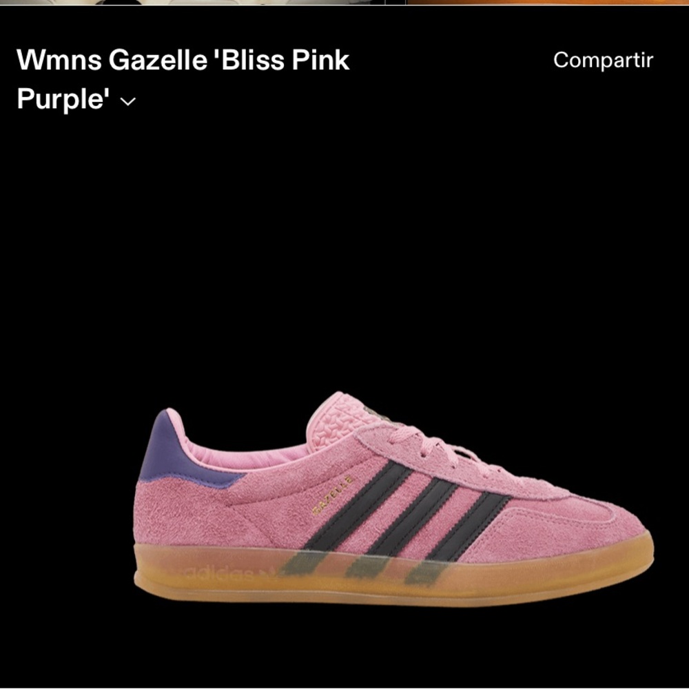 Adidas Women's Gazelle Pink and Purple Sneakers